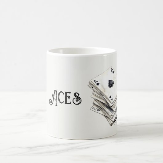Ass Spielkarten Kaffeetasse (Mittel)