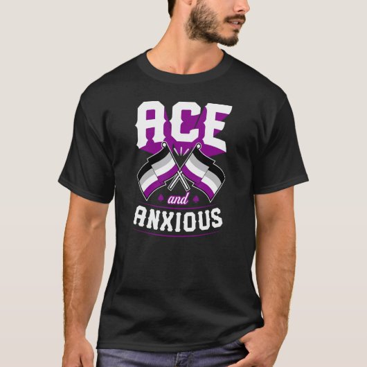 Ass und ängstliche Niedliche asexuelle Stolperflag T-Shirt (Vorderseite)