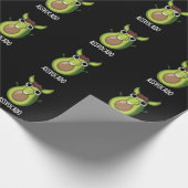 Ass vocado Funny Avocado Pun Dark BG Geschenkpapier (Ecke)