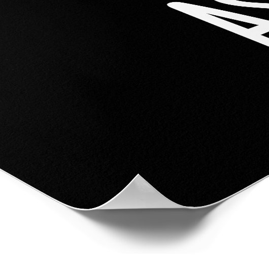 Ass vocado Funny Avocado Pun Dark BG Poster (Ecke)