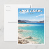 Assal-See Dschibuti Reise Postkarte (Vorne/Hinten)
