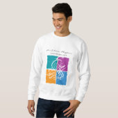 Assalamu 'alaikum - arabische Kalligraphie Kunst Sweatshirt (Vorne ganz)