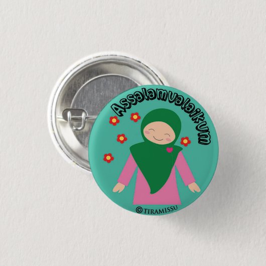 Assalamualaikum Button (Vorne & Hinten)