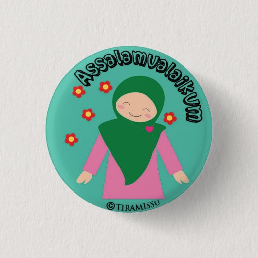 Assalamualaikum Button (Vorderseite)