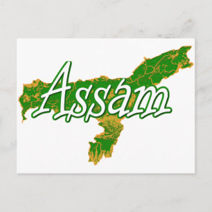 Assam Postkarte