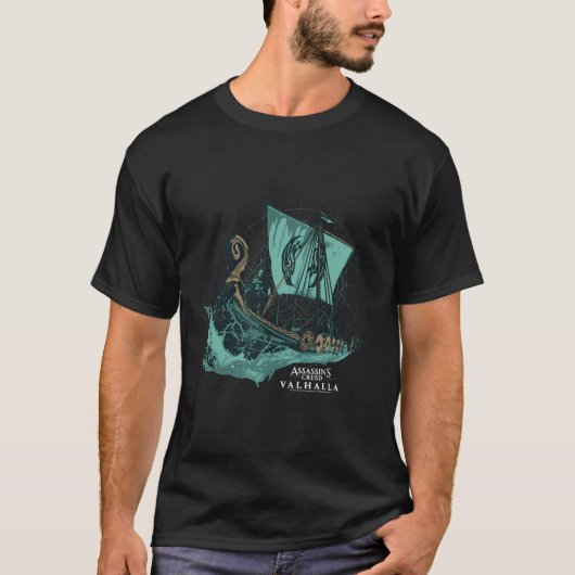 Assassin's Creed Valhalla Long Boat T-Shirt (Vorderseite)