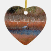 Assateague Heron Ornament (Vorne)