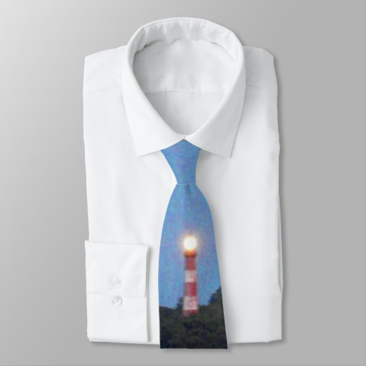 Assateague Insel-Leuchtturm-Krawatte Krawatte (Gebunden)