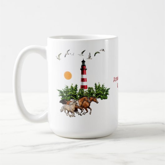 Assateague Insel-Leuchtturm-Tasse Kaffeetasse (Links)