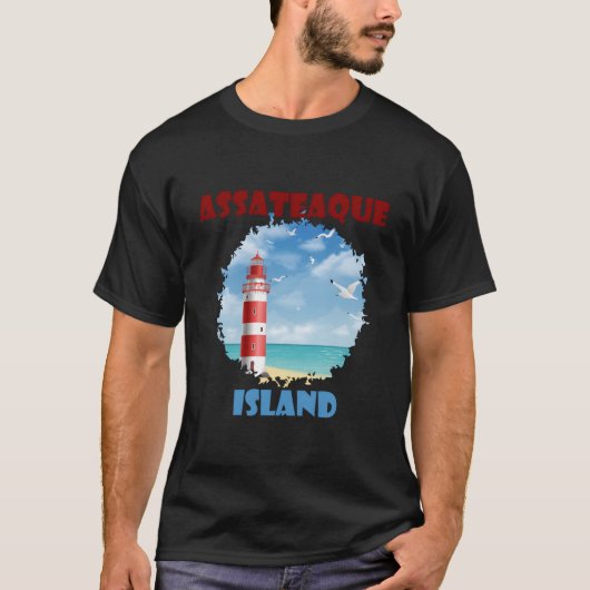 Assateague Island Coastal Lighthouse T-Shirt (Vorderseite)