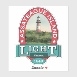 Assateague Island Lighthouse Aufkleber