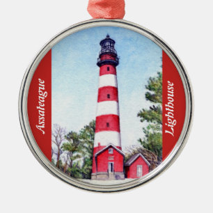 Assateague Island Lighthouse Ornament Aus Metall