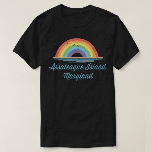 Assateague Island Maryland Souvenir Graphic T-Shirt (Design vorne)