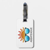 Assateague Island Maryland Virginia Sonnenbrille Gepäckanhänger (Rückseite vertikal)