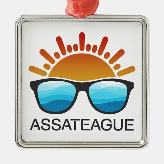 Assateague Island Maryland Virginia Sonnenbrille Ornament Aus Metall (Vorne)