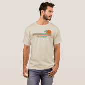 Assateague Island Maryland Virginia Sun Palm Trees T-Shirt (Vorne ganz)
