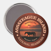 Assateague Island National Seashore Magnet (Vorderseite/Rückseite)