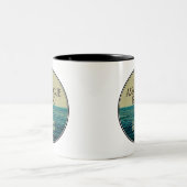 Assateague Island National Seashore Ocean Birds Zweifarbige Tasse (Mittel)