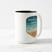 Assateague Island National Seashore Seagulas Zweifarbige Tasse (VorderseiteRechts)