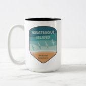 Assateague Island National Seashore Seagulas Zweifarbige Tasse (Links)