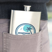 Assateague Island Palm Tree Birds Flachmann (Beispiel)