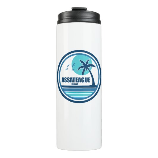 Assateague Island Palm Tree Birds Thermosbecher (Vorderseite)