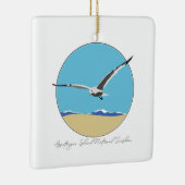 Assateague Island Sea Gull over Beach Keramikornament (Rechts)