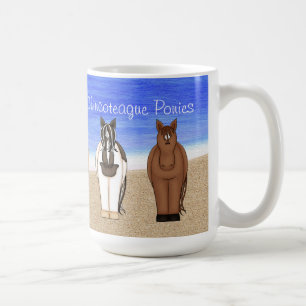 Assateague Island VA Chincoteague Ponies Horse Tas Kaffeetasse