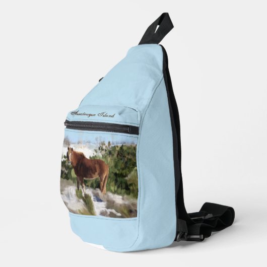 Assateague Island Wild Horse Crossbody Bag (Rechte Ecke)