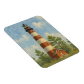 Assateague Leuchtturm Aquarell Magnet (Rechte Seite)