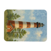 Assateague Leuchtturm Aquarell Magnet (Horizontal)