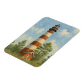 Assateague Leuchtturm Aquarell Magnet (Linke Seite)
