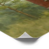 Assateague Leuchtturm Aquarell Poster (Ecke)