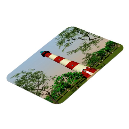 Assateague Lighthouse, Virginia Easterm Shore, Magnet (Linke Seite)