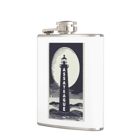 Assateague Lighthouse Virginia Moon Flachmann (Links)
