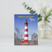 Assateague Lighthouse, Virginia Postkarte (Stehend Vorderseite)
