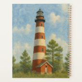 Assateague Lighthouse Watercolor Planer (Rückseite)
