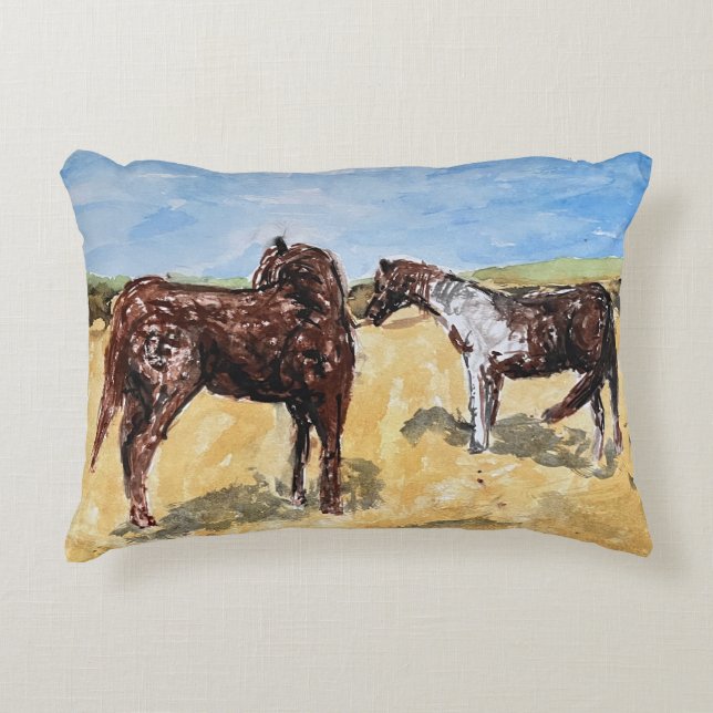 Assateague-Ponys Dekokissen (Vorderseite)