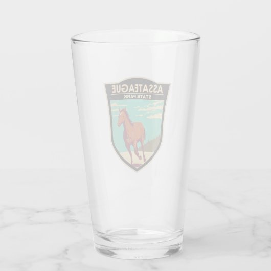 Assateague Staat Park Maryland Abzeichen Glas (Rückseite)