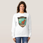 Assateague Staat Park Maryland Abzeichen Sweatshirt (Vorne ganz)