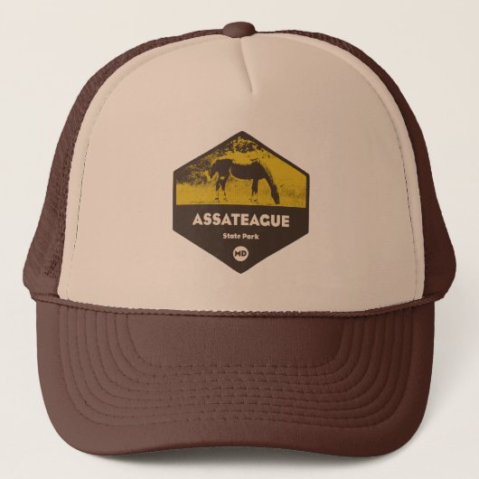Assateague Staat Park Maryland Truckerkappe (Vorderseite)