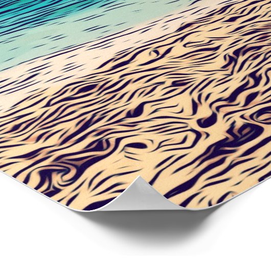 Assateague Wild Horse Beach Poster (Ecke)