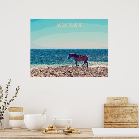 Assateague Wild Horse Beach Poster (Küche)