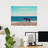 Assateague Wild Horse Beach Poster (Heimbüro)
