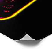 Assault Guitar Blacklight Poster (Ecke)