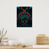 Assault Guitar Blacklight Poster (Küche)