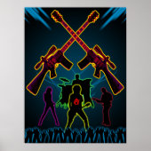 Assault Guitar Blacklight Poster (Vorne)