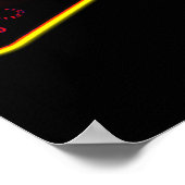 Assault Guitar Blacklight Poster (Ecke)