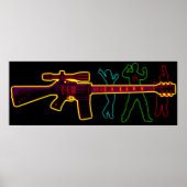 Assault Guitar Blacklight Poster (Vorne)