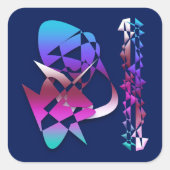 Assault on the Medieval Castle Quadratischer Aufkleber (Vorderseite)